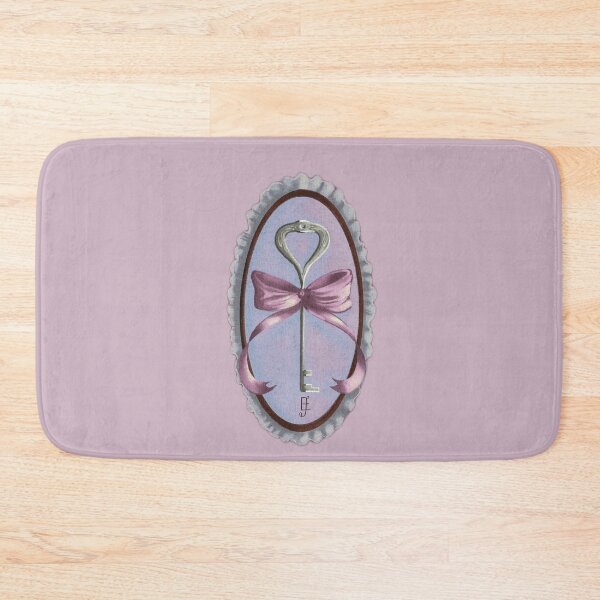 Item preview, Cottage Core Key on Lilac Velvet with Purple Bow designed and sold by ArtistEmFae.
