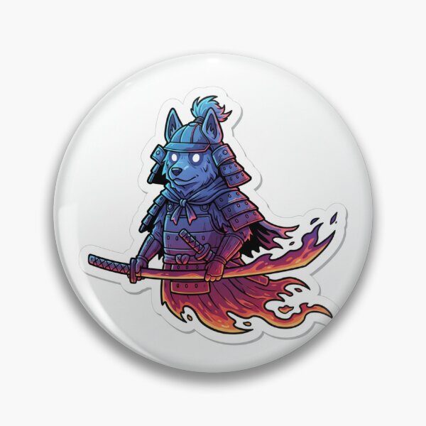 Item preview, dog samurai ghost designed and sold by CashFlowPrints.