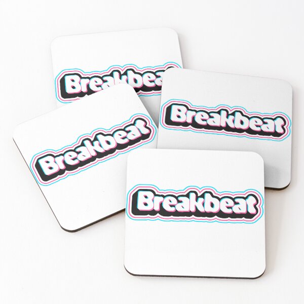 Item preview, BREAKBEAT - Neon Chest Print (Pink) designed and sold by Discothreadz.