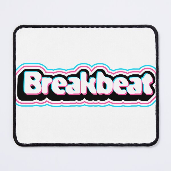 Item preview, BREAKBEAT - Neon Chest Print (Pink) designed and sold by Discothreadz.