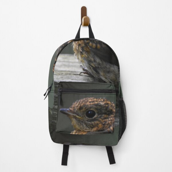 Item preview, Juvenile Robin Perched on a Wooden Ledge designed and sold by Shanguai.