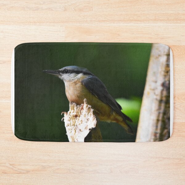 Item preview, Eurasian Nuthatch Perched on a Mossy Branch designed and sold by Shanguai.