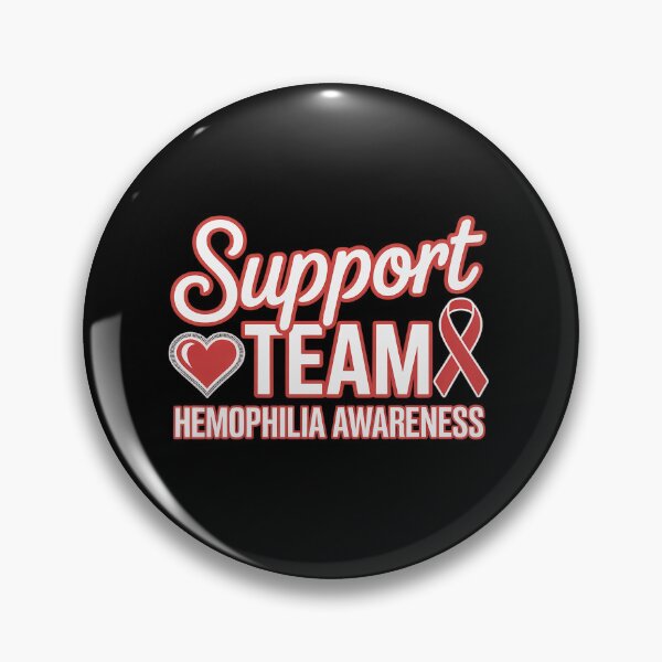 Item preview, Hemophilia Awareness Red Support Ribbon designed and sold by BlassmausArt.