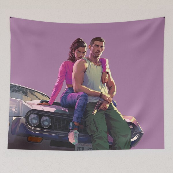Item preview, GTA 6 Jason and Lucia Leonida  designed and sold by CortsideGoods.