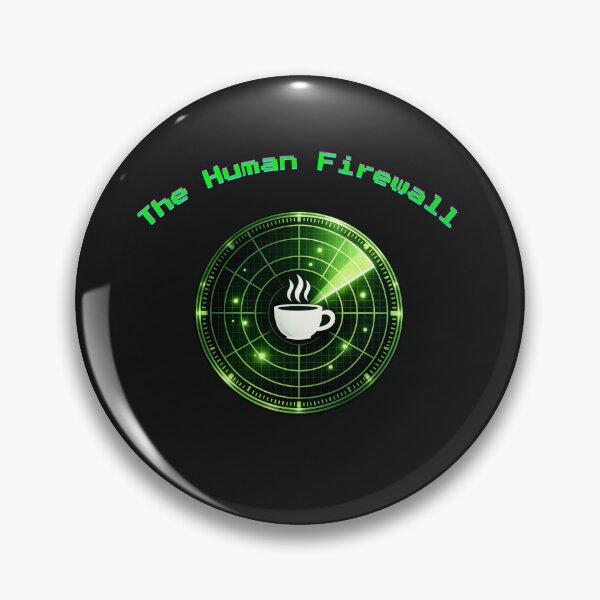 Item preview, The Human Firewall - Cybersecurity & DevOps Awareness Glitch Art designed and sold by StyleFused.