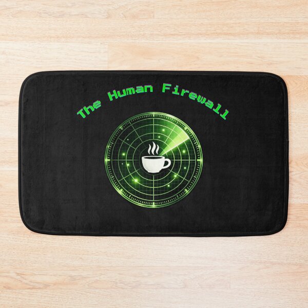 Item preview, The Human Firewall - Cybersecurity & DevOps Awareness Glitch Art designed and sold by StyleFused.