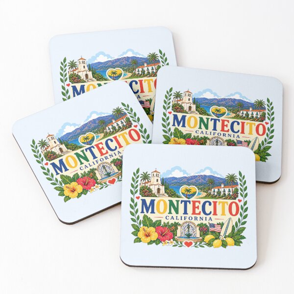 Item preview, Montecito, California - Coastal Mediterranean Style Illustration designed and sold by Myra365Art.