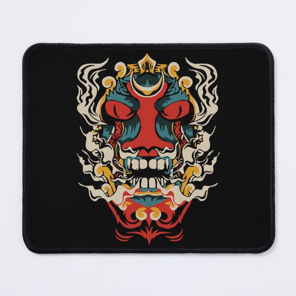 Item preview, Fierce Japanese Oni Demon Mask Mythical Art designed and sold by RamyGallery.