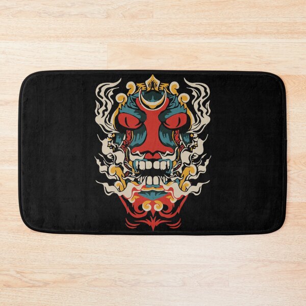 Item preview, Fierce Japanese Oni Demon Mask Mythical Art designed and sold by RamyGallery.