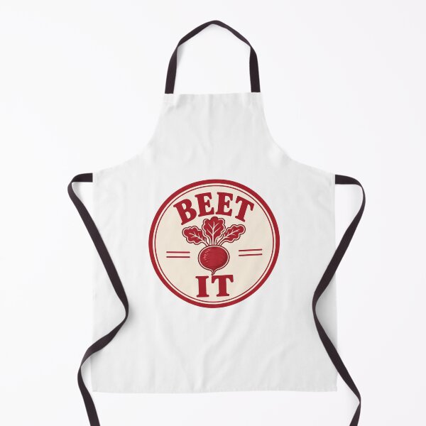 Item preview, Beet It Funny Food Pun Badge designed and sold by EastEndTownie.