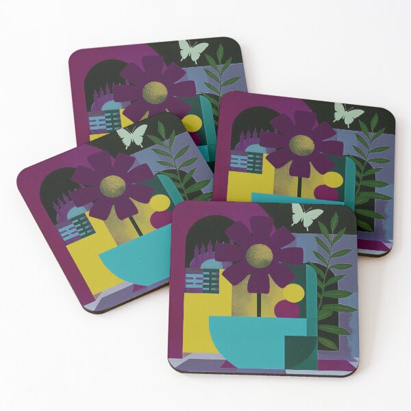 Item preview, Geometric Nature Dream Modern Floral Abstract designed and sold by joycrysstudio.