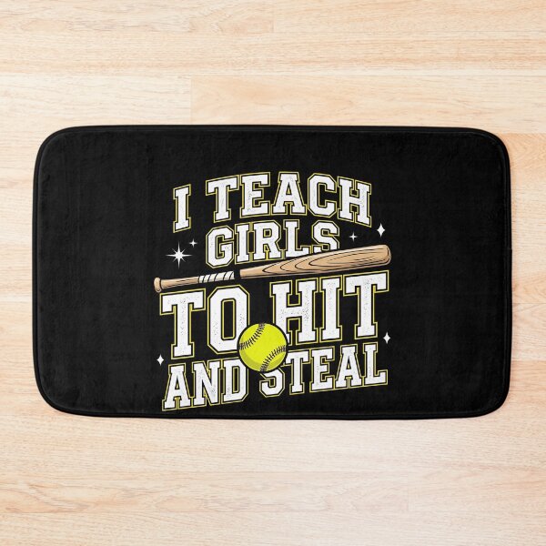 Item preview, I Teach Girls To Hit And Steal Softball Coach Girls Player designed and sold by SofenArt.