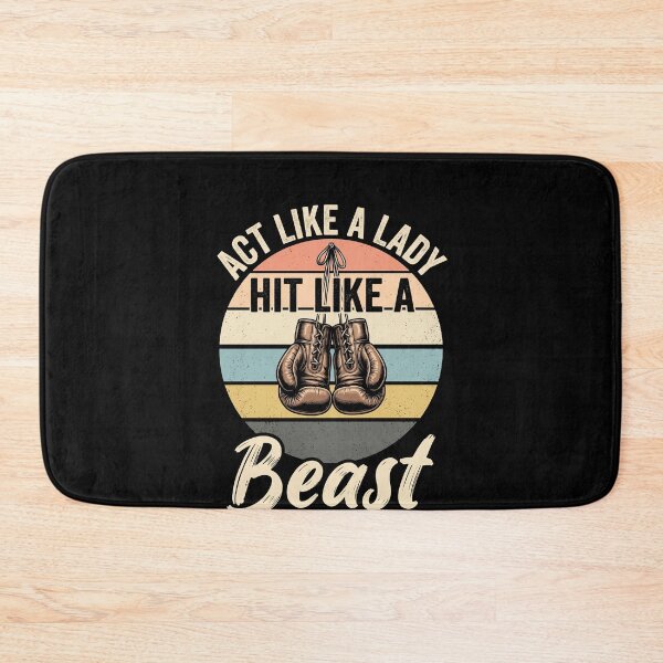 Item preview, Act Like A Lady Hit Like A Beast Female Boxing Fighter Woman designed and sold by SofenArt.