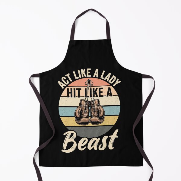 Item preview, Act Like A Lady Hit Like A Beast Female Boxing Fighter Woman designed and sold by SofenArt.
