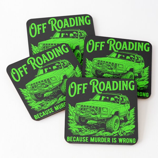 Item preview, Cherokee XJ Off-Roading Murder Is Wrong Green designed and sold by Off-Road-Zone.
