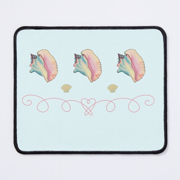 Item preview, Beachy Pastel Conch Shells Graphic Tee Design designed and sold by FebruaryBloom.