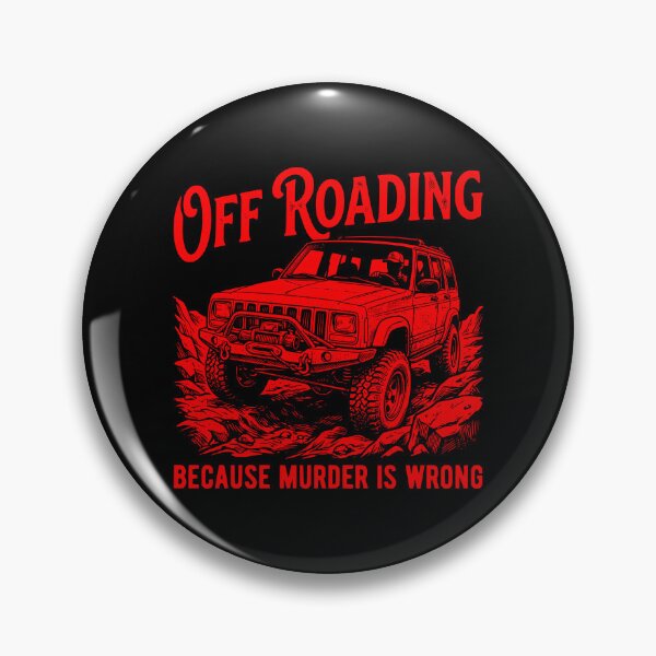 Item preview, Cherokee XJ Off-Roading Murder Is Wrong Red designed and sold by Off-Road-Zone.