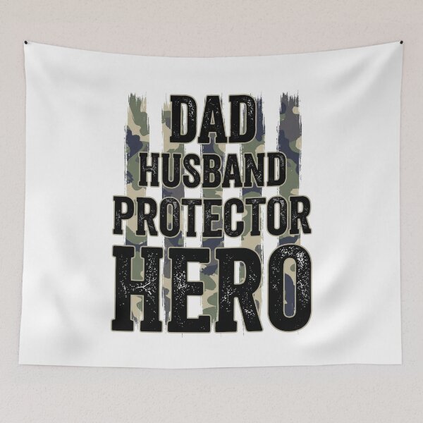 Item preview, Dad Husband Protector Hero Father Family Man designed and sold by SofenArt.