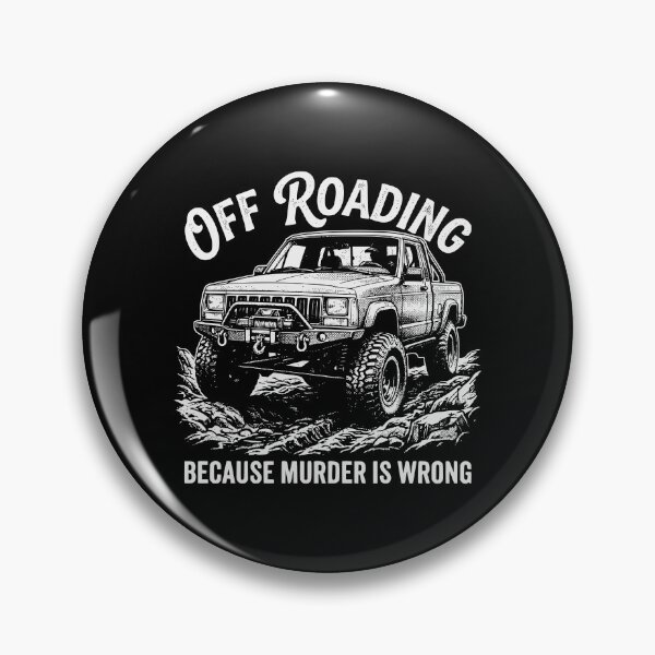 Item preview, Comanche MJ Off-Roading Murder Is Wrong Funny Sarcastic 4x4 Truck designed and sold by Off-Road-Zone.