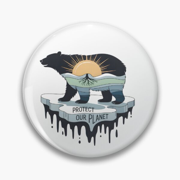 Item preview, Polar Bear Climate Change Environmental Awareness Art designed and sold by designscreators.