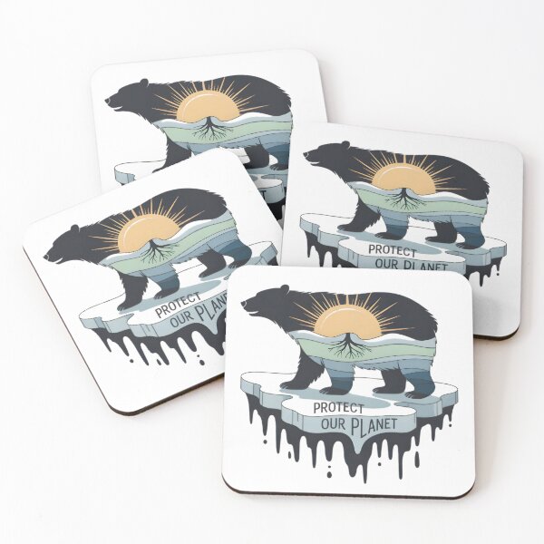 Item preview, Polar Bear Climate Change Environmental Awareness Art designed and sold by designscreators.