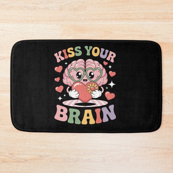 Item preview, Kiss Your Brain - Funny Teacher Educator Valentine's Day designed and sold by BlassmausArt.