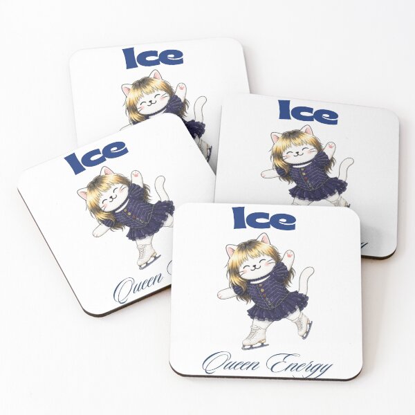 Item preview, Ice Queen Cute Skating Cat designed and sold by Ikana Cat.