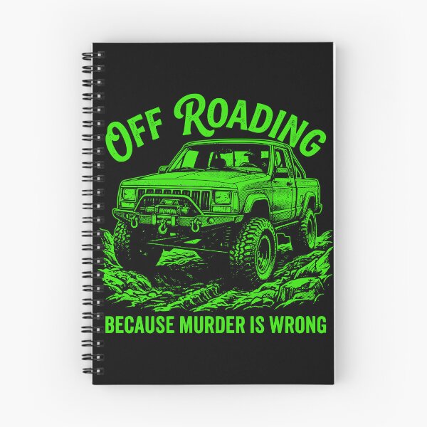 Item preview, Comanche MJ Off-Roading Murder Is Wrong Funny Sarcastic 4x4 Truck Green designed and sold by Off-Road-Zone.