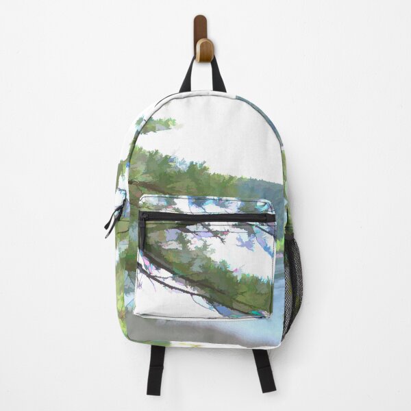 Item preview, Wisconsin Landscape Lake Through The Trees designed and sold by bloomingvine.