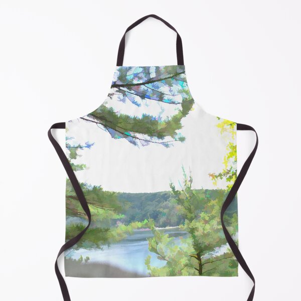 Item preview, Wisconsin Landscape Lake Through The Trees designed and sold by bloomingvine.
