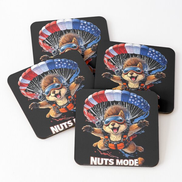 Item preview, Crazy Skydiving Squirrel American Flag Parachute designed and sold by FREENATION2026.