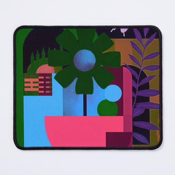 Item preview, Vibrant Modern Butterfly & Geometric Garden designed and sold by joycrysstudio.