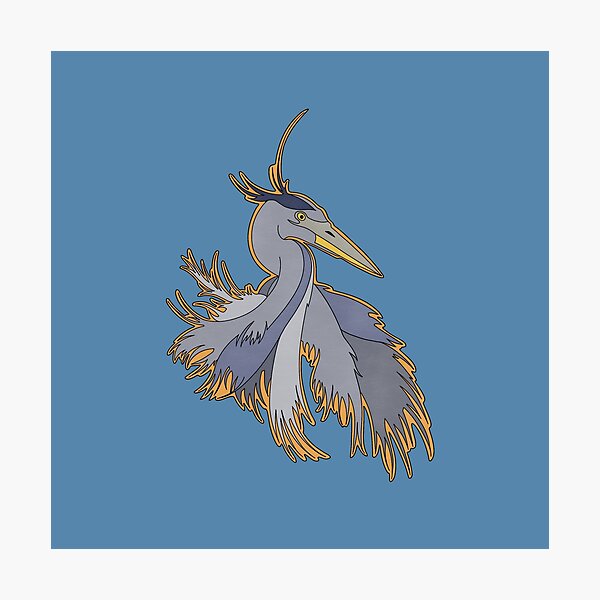 Item preview, Blue Heron designed and sold by Local-Cryptid.