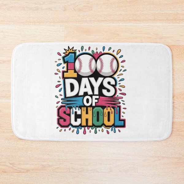 Item preview, 100th Day of School Baseball 100 Days of School designed and sold by BlassmausArt.
