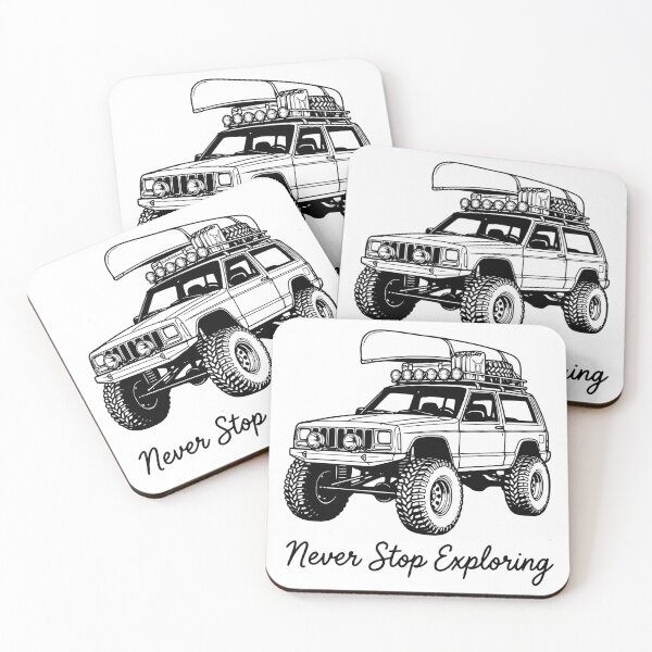 Item preview, Never Stop Exploring - 2-Door Cherokee XJ Off-Road Adventure designed and sold by Off-Road-Zone.