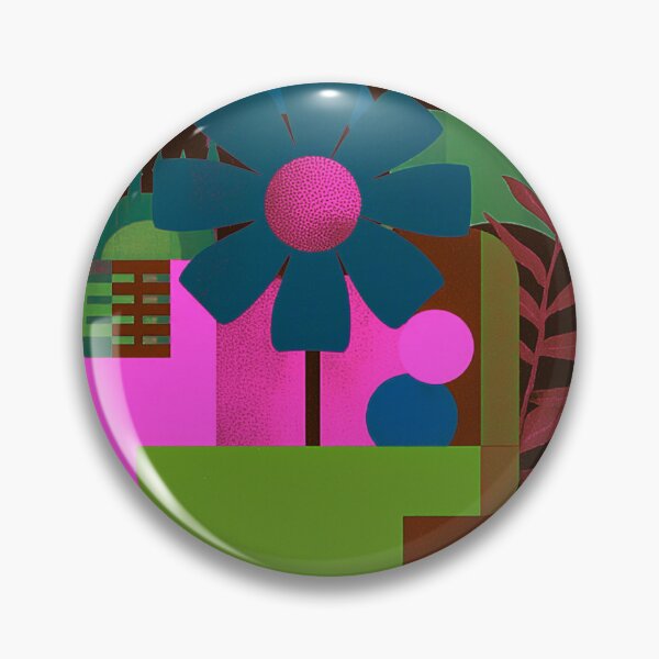 Item preview, Modern Geometric City Flower & Butterfly designed and sold by joycrysstudio.