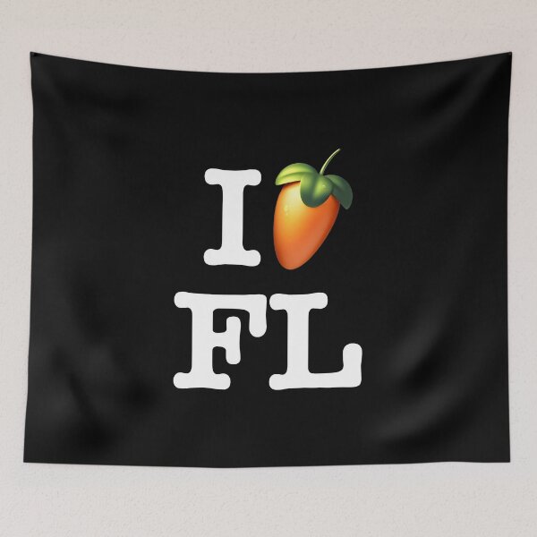 Item preview, I Love FL Studio Producer White Design designed and sold by 808Garments.