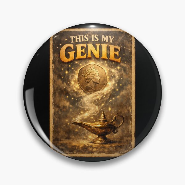 Item preview, This Is My Genie Magic Lamp Fantasy Vintage Poster Wall Art designed and sold by TeeTimeTreasure.