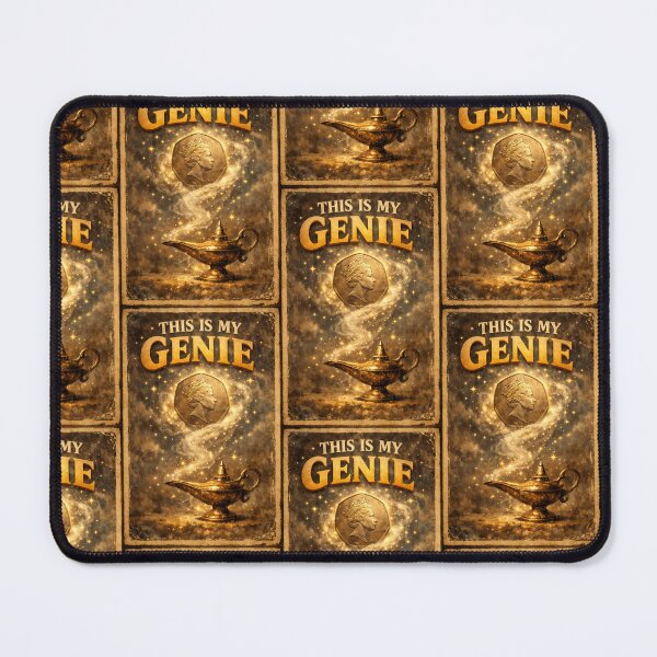 Item preview, This Is My Genie Magic Lamp Fantasy Vintage Poster Wall Art designed and sold by TeeTimeTreasure.