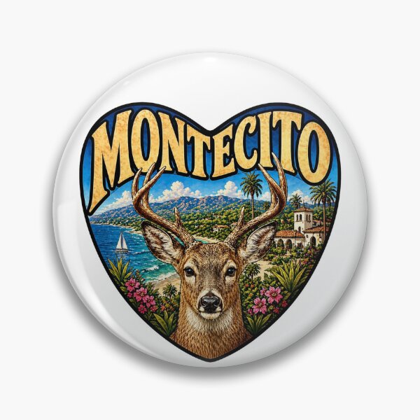 Item preview, Montecito, California - Deer Heart Shape designed and sold by Myra365Art.