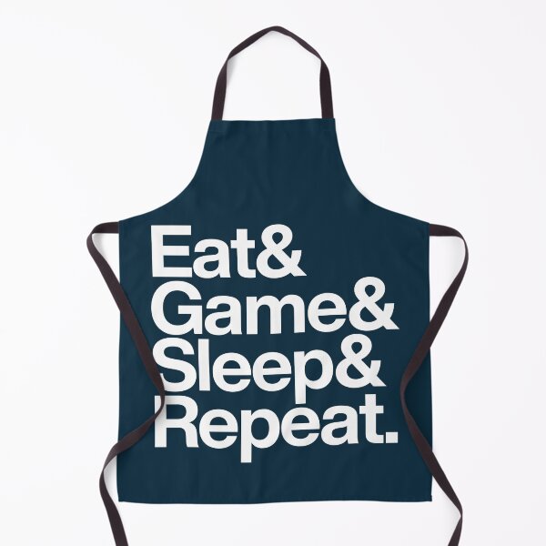Item preview, Eat Game Repeat Minimal Gaming Typography designed and sold by NosandEdgy.
