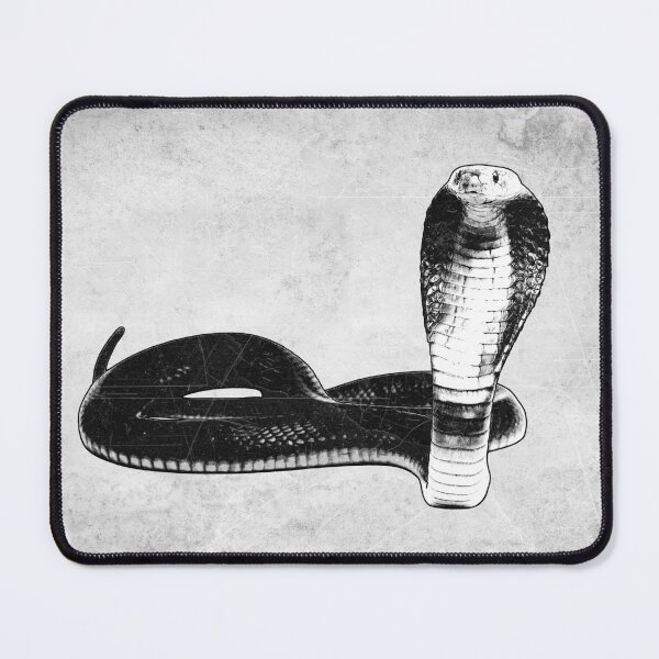Item preview, King Cobra Hooded Strike Pose Dark Wildlife Art designed and sold by Ghoul Enterprises.