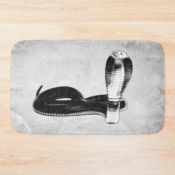 Item preview, King Cobra Hooded Strike Pose Dark Wildlife Art designed and sold by Ghoul Enterprises.