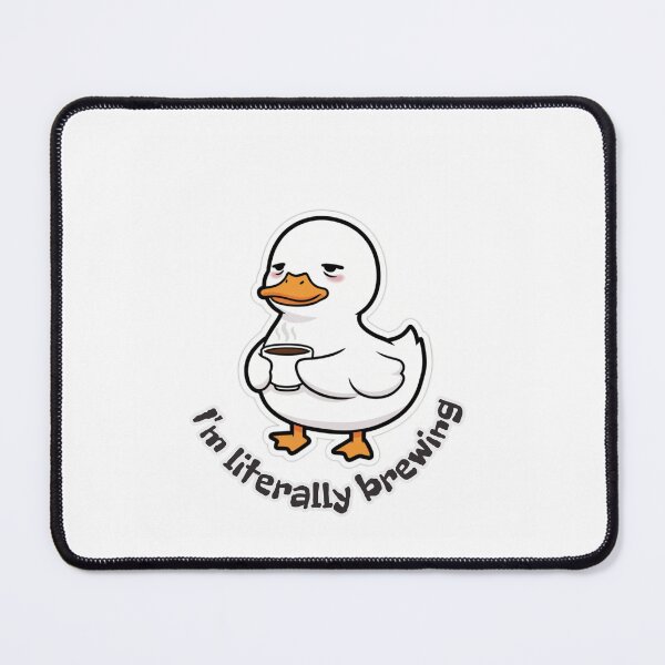 Item preview, Tired Coffee Duck Sticker designed and sold by FDMarts.