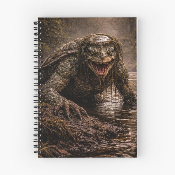 Item preview, Kappa Cryptid Water Yokai River Creature Artwork designed and sold by The Dark Files.