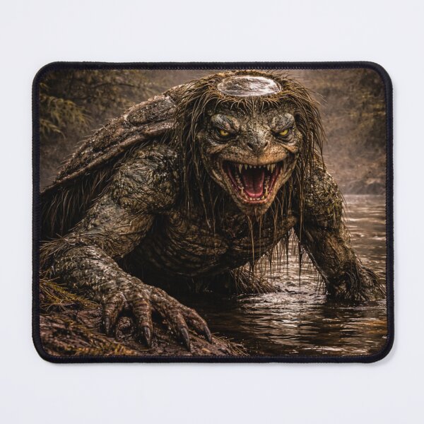 Item preview, Kappa Cryptid Water Yokai River Creature Artwork designed and sold by The Dark Files.