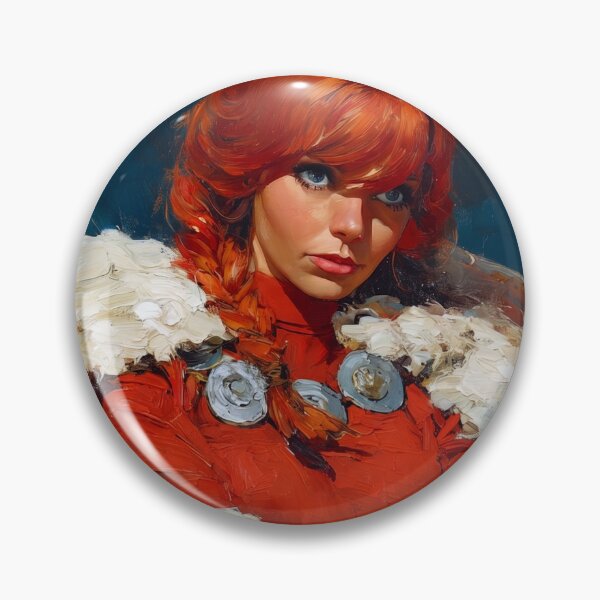 Item preview, Viking Red Shield Maiden designed and sold by Wulfstar.