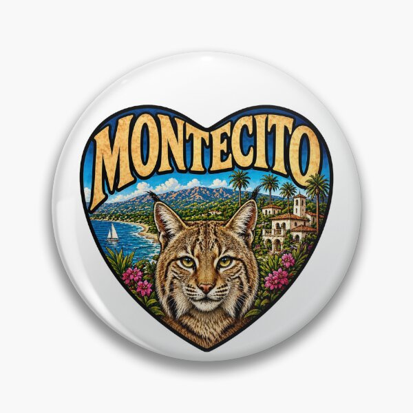Item preview,   Montecito, California - Bobcat Heart Shape designed and sold by Myra365Art.