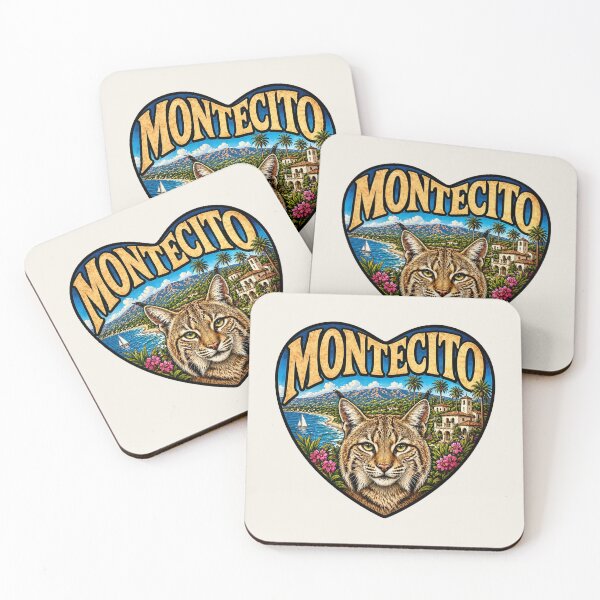 Item preview,   Montecito, California - Bobcat Heart Shape designed and sold by Myra365Art.