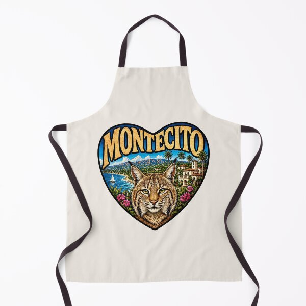Item preview, Montecito, California - Bobcat Heart Shape designed and sold by Myra365Art.